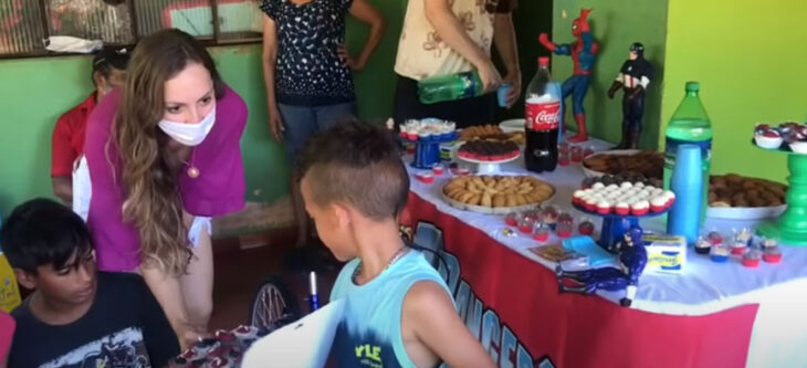 Gabriel festejando su fiesta de 6 años