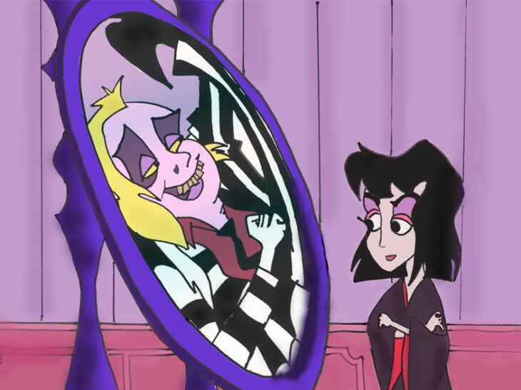 Escena de la caricatura animada Beetlejuice