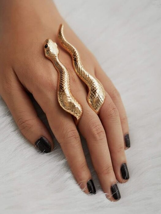 Anillo en forma de serpiente