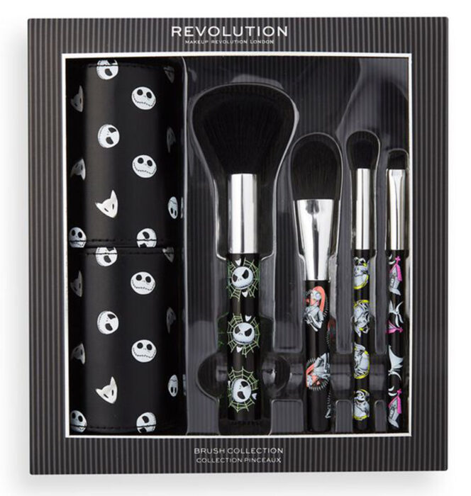 Set de brochas de la colección Makeup Revolution x Nightmare Before Christmas