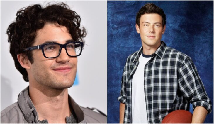Darren Criss llevando gafas en la serie Glee