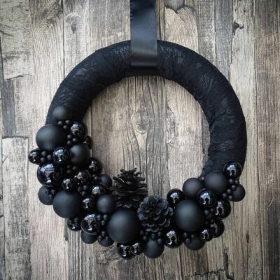 15 Decoraciones navideñas en color negro que te encantarán