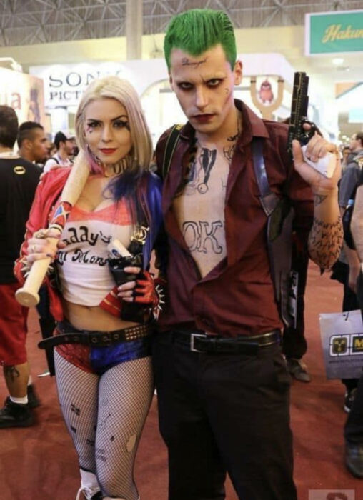 Ideas para disfraces de películas, series y caricaturas para Halloween; Suicide Squad, Harley Quinn y El Guasón, Jóker