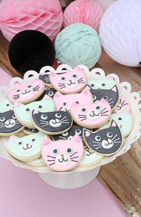 Galletas de mantequilla en forma de gato