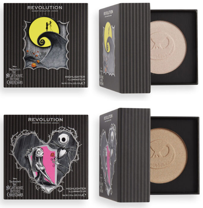 Iluminadores de la colección Makeup Revolution x Nightmare Before Christmas