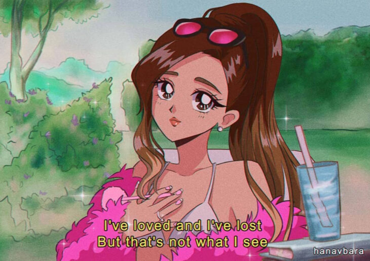 Artista hanavbara ilustra dibujos de personajes de series, películas o cantantes al estilo de Sailor Moon; Ariana Grande