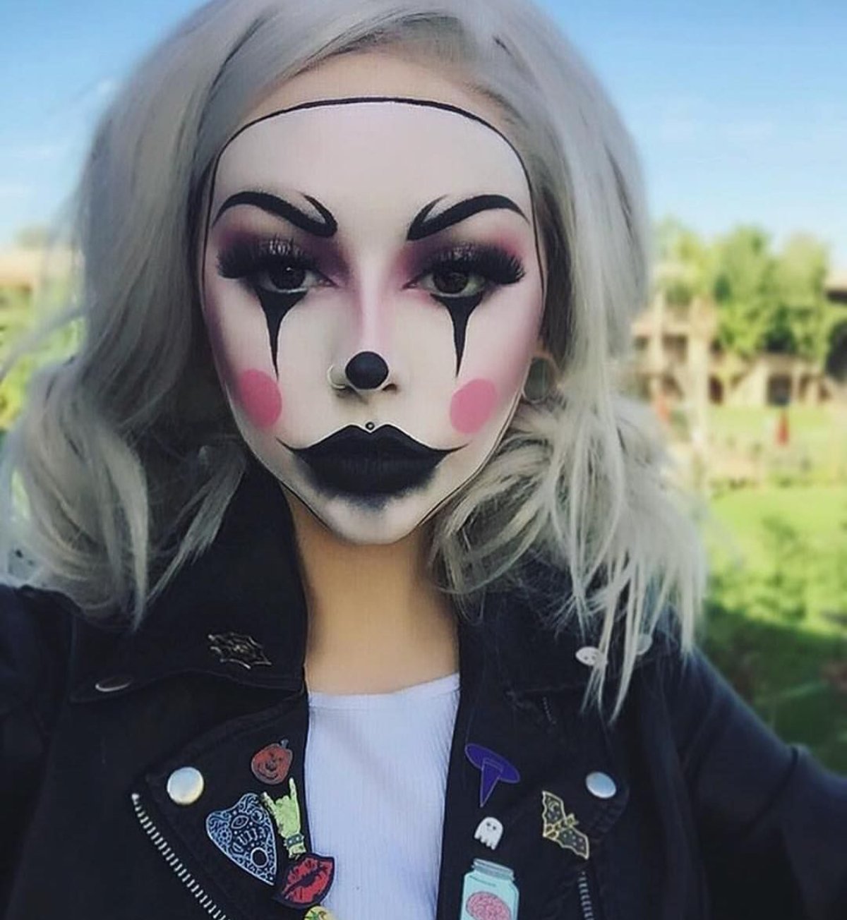 Maquillajes creativos de Halloween para una sesión de fotos