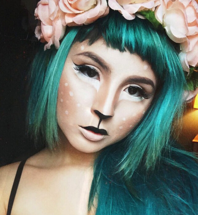 Maquillajes sencillos y creativos para Halloween; venado