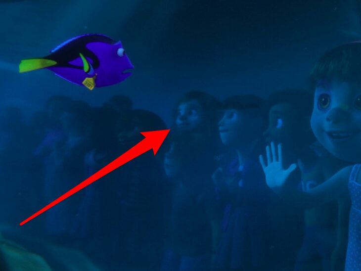 Escena de la película Buscando a Dory con Riley de Intensa-Mente