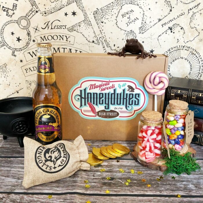 Caja de dulces de Honeydukes inspirada en Harry Potter