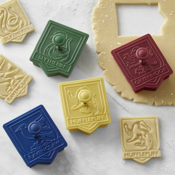 Cortador de galletas inspirado en los escudos de las casas de Harry Potter