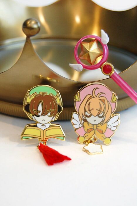 Pins decorativos inspirados en los personajes de sakura card captor