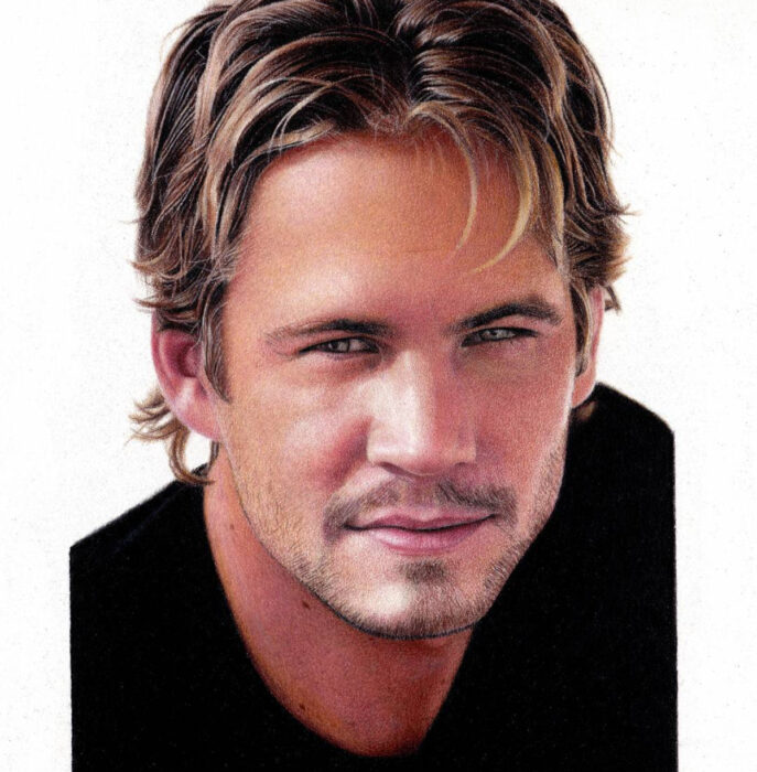 Artista Shaun Mckenzie pinta retratos realistas con lápices de colores; Paul Walker