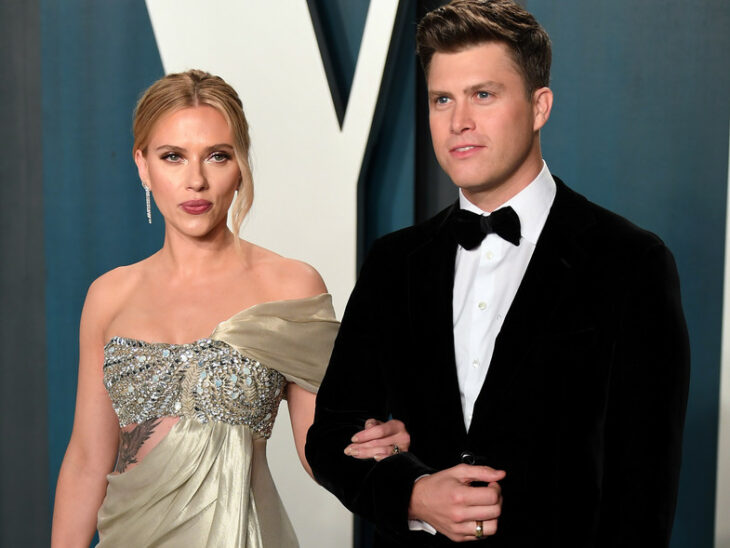 Scarlett Johansson y Colin Jost