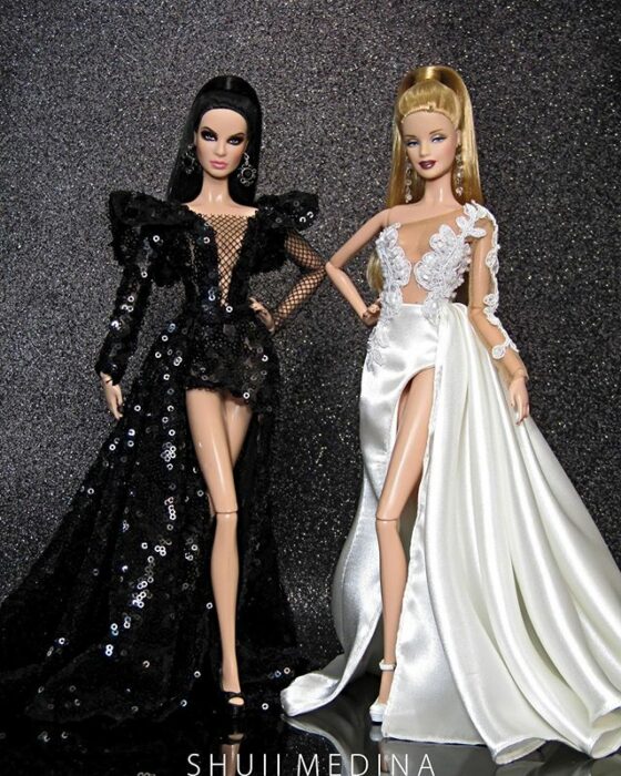 Creaciones de alta moda para Barbies por Shuiimedina