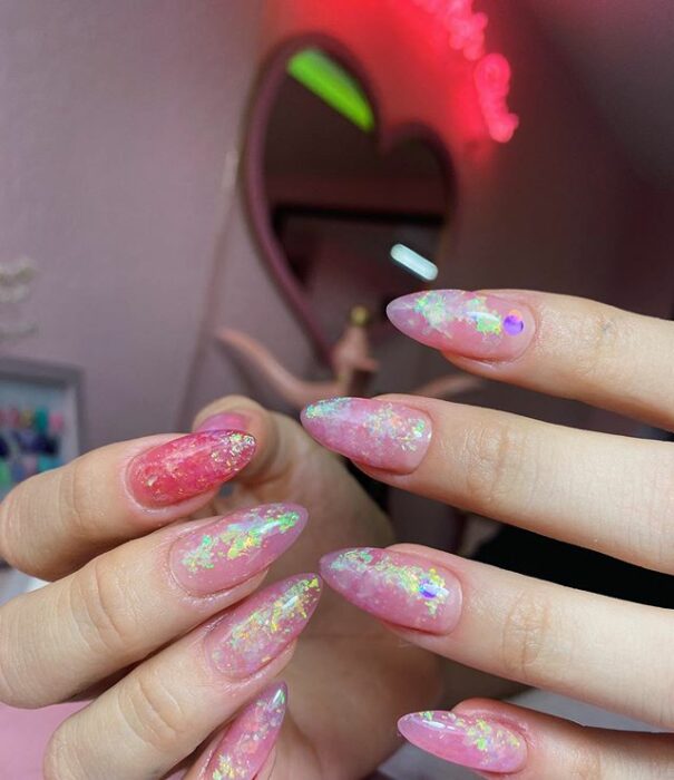 Uñas con glitter