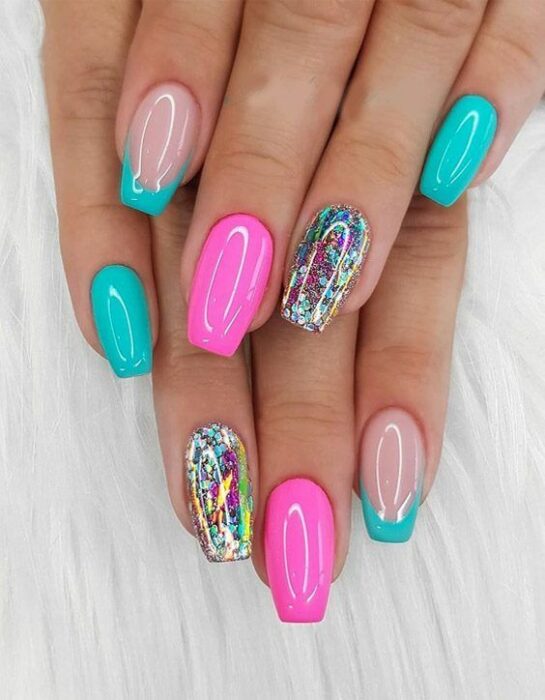 Uñas con glitter