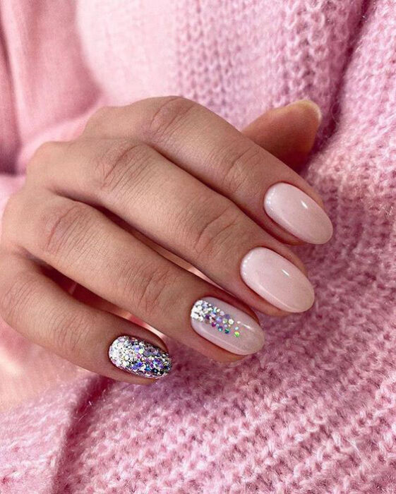 Uñas con glitter