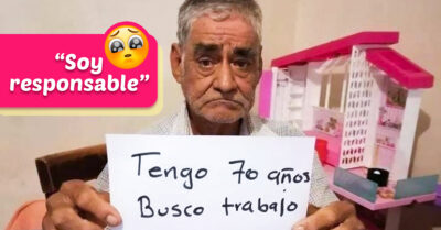 Abuelito de 70 años busca trabajo para poder cobrar su pensión