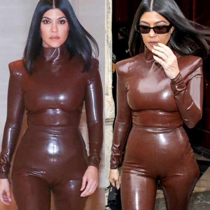 Kourtney Kardashian en una comparación de la realidad vs los filtros que usa en su cuenta de Instagram 