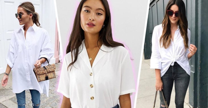 15 Maneras de usar una clásica camisa blanca de botones