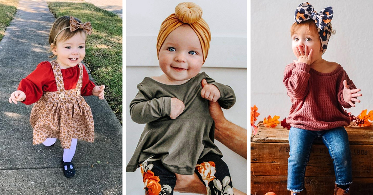 Hermosos y cálidos outfits otoñales para niñas pequeñas