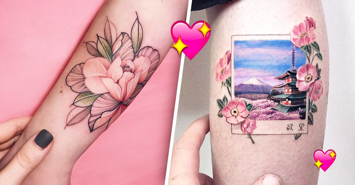 15 Tatuajes 'pink aesthetic' que amarás poner en tu piel