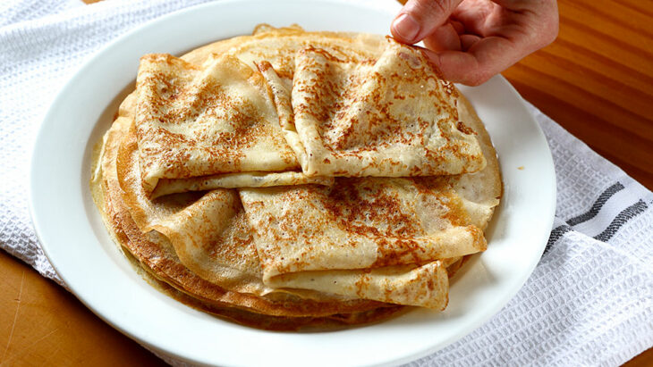 Crepas al jerez, bañadas con licor; recetas con crepas