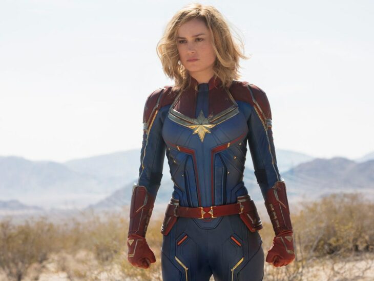 Brie Larson como capitana marvel