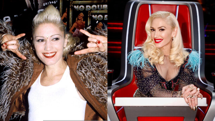 Comparación de Gwen Stefani en 1995 vs actualmente