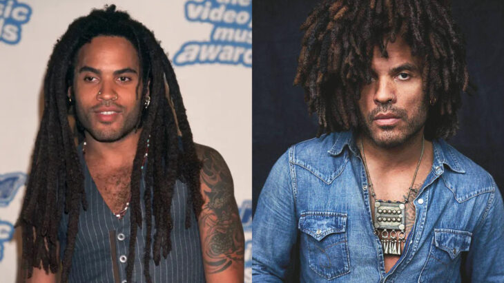 Comparación de Lenny Kravitz en 1995 vs actualmente