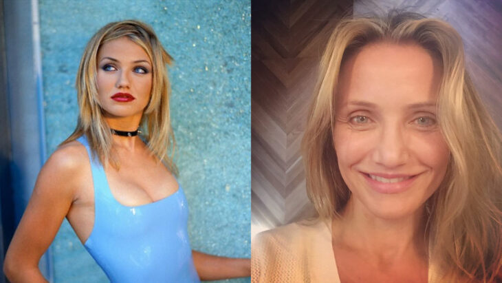 Comparación de Cameron Diaz en 1995 vs actualmente