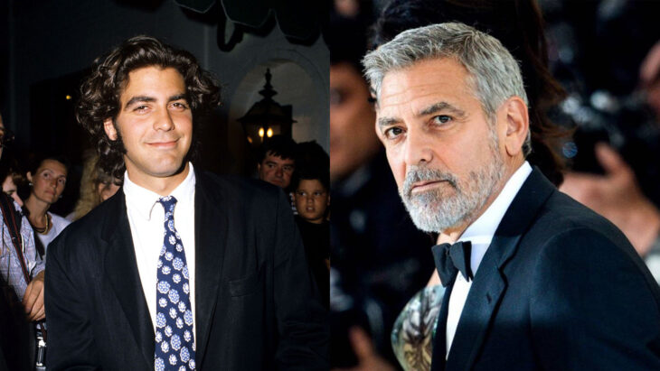 Comparación de George Clooney en 1995 vs actualmente