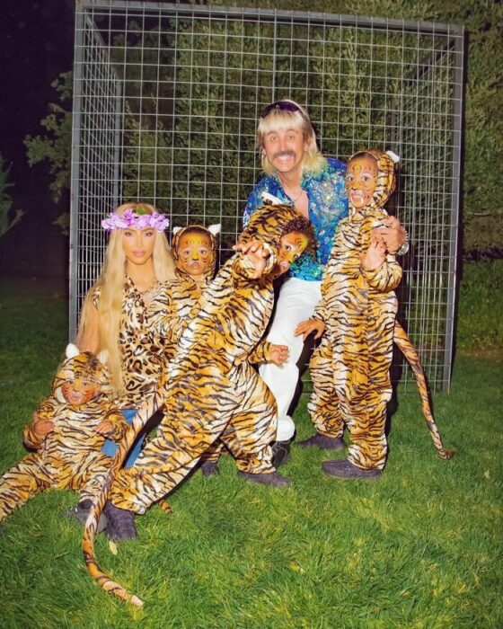 Kim Kardashian disfrazada como Carole Baskin de Joe Exotic And Tigers