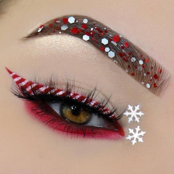 Delineados de Ojos Navideños (Artísticos)