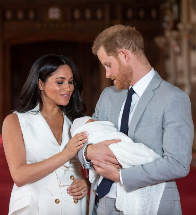 Meghan Markle, el príncipe Harry y su hijo Arcie Harrison Mountbatten-Windsor