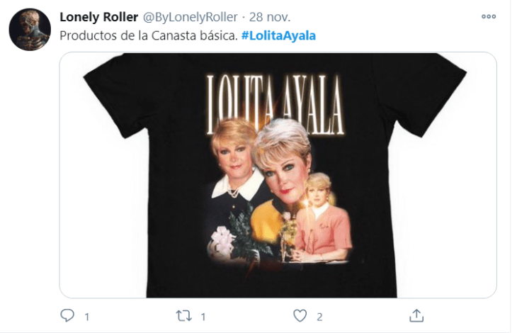 Tuits playeras de lolita ayala