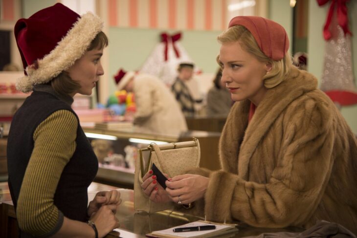 Escena de la película Carol; Películas perfectas para quienes odian la Navidad 