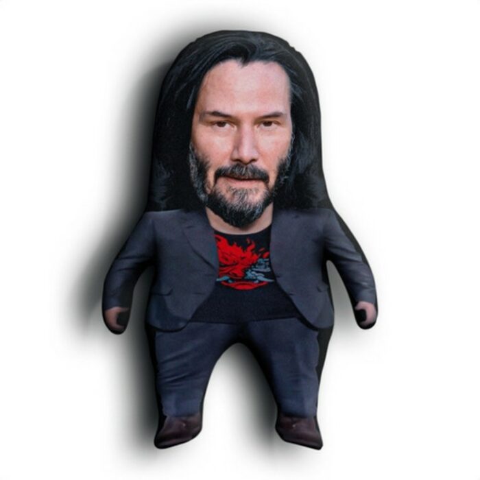 Peluche en forma de Keanu Reeves 