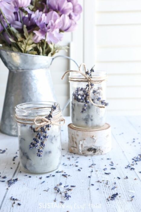 Vela aromática con esencia de lavanda; Tutoriales para hacer tus propias velas aromáticas