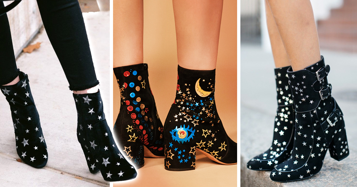 Botines con estrellas mujer clearance