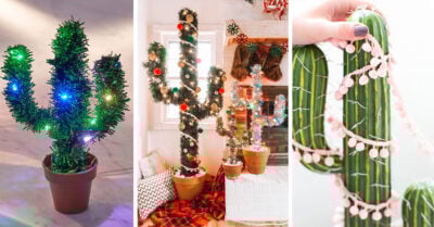 15 Ideas para cambiar el pino navideño por un original cactus