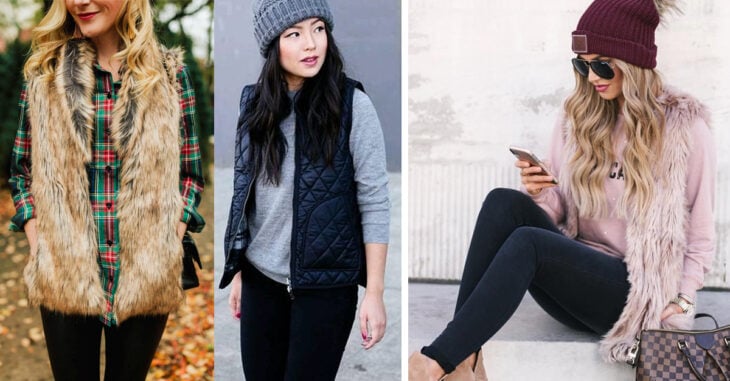 13 Lindas ideas para llevar chaleco este otoño-invierno