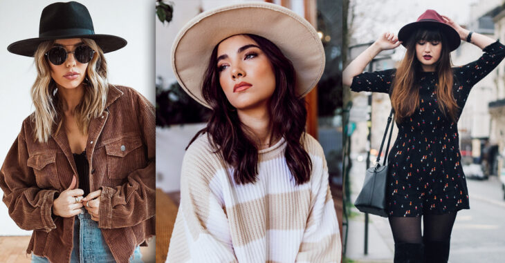 Outfits de otoño-invierno para lucir perfecta con sombrero