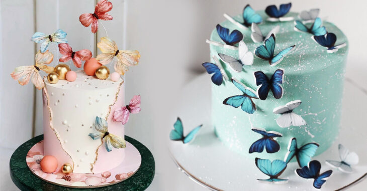 paciente Consulta Si 20 Hermosas ideas para decorar tus pasteles con mariposas