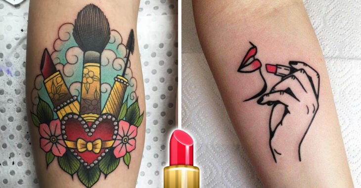 19 Tatuajes para las amantes del maquillaje y la belleza