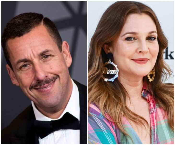 Adam Sandler y Drew Barrymore; 13 Famosos que han sido pareja en más de una película