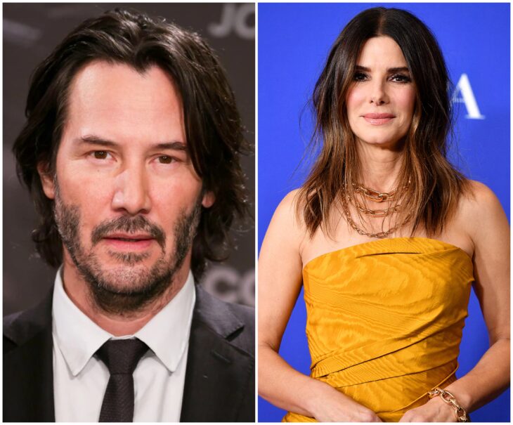 Keanu Reeves y Sandra Bullock; 13 Famosos que han sido pareja en más de una película