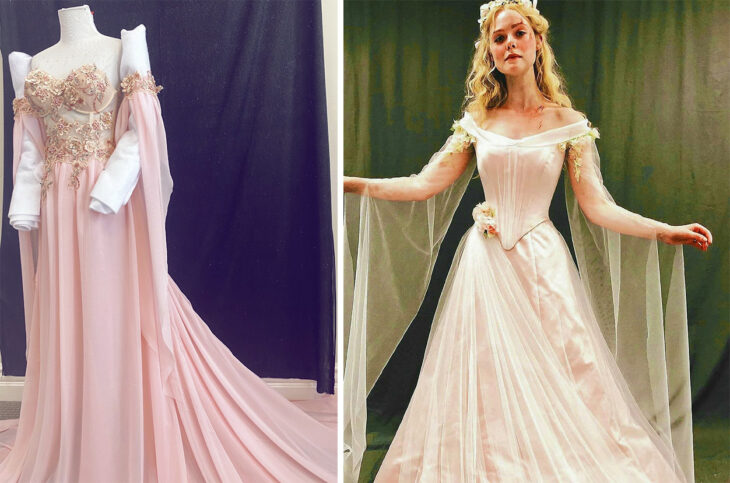 Vestido de la princesa Aurora confeccionado por Sarah Hambly