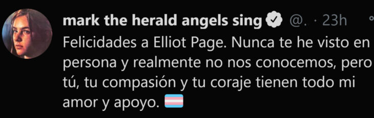 Cantante y bajista de Blink 182 Mark Hoppus apoya a Elliot Page, antes Ellen Page, famosos mandan mensajes de orgullo